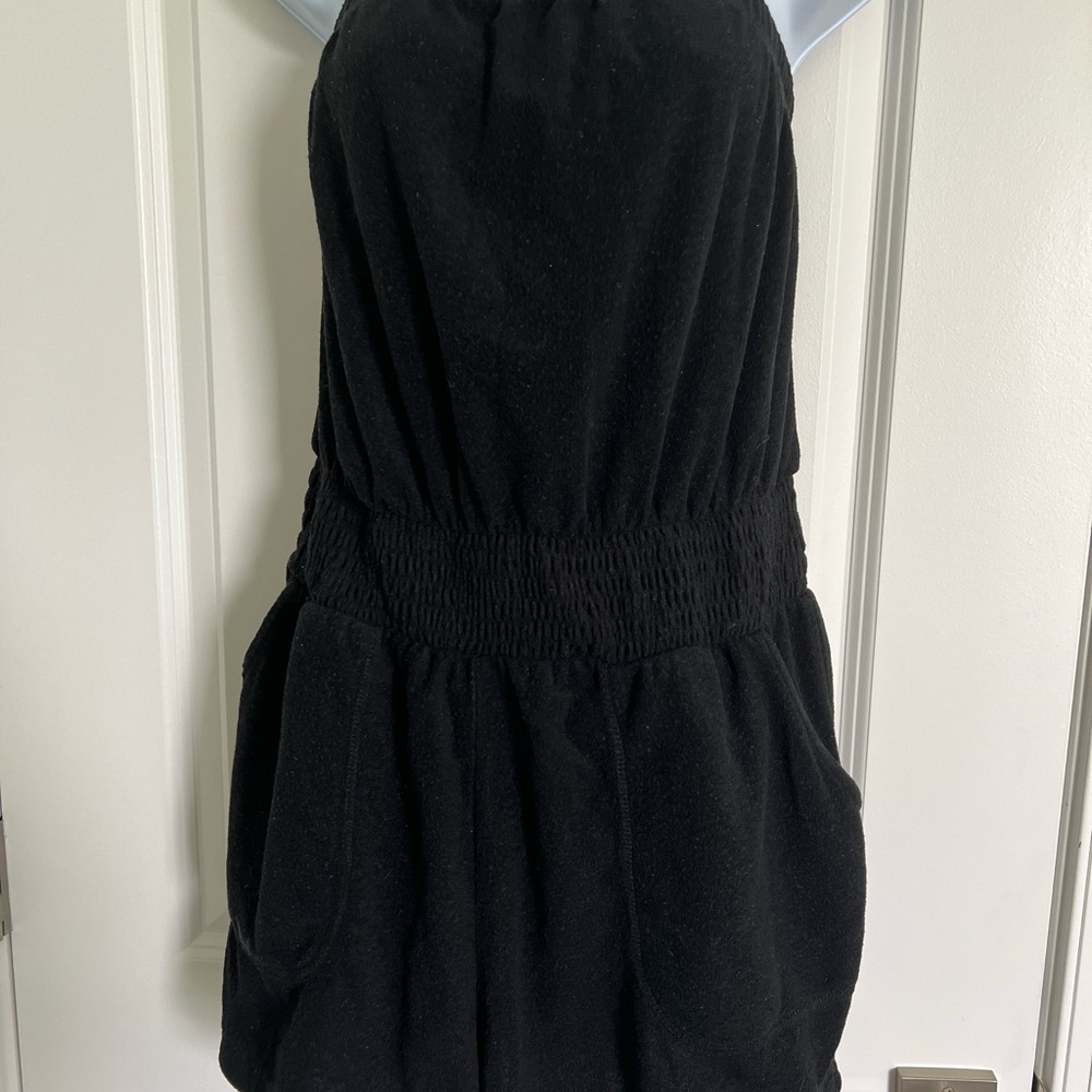 Black Strapless romper
